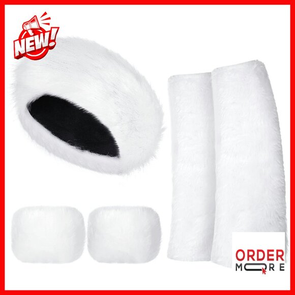 Accessories - Faux Fur Headband Set with Wrist and Leg Warmers Winter Accessories